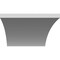 Ekena Millwork 6-in. W x 36-in. D x 40-in. H Thorton Architectural Grade PVC Knee Brace BRCP06X36X40THR - alternate 2